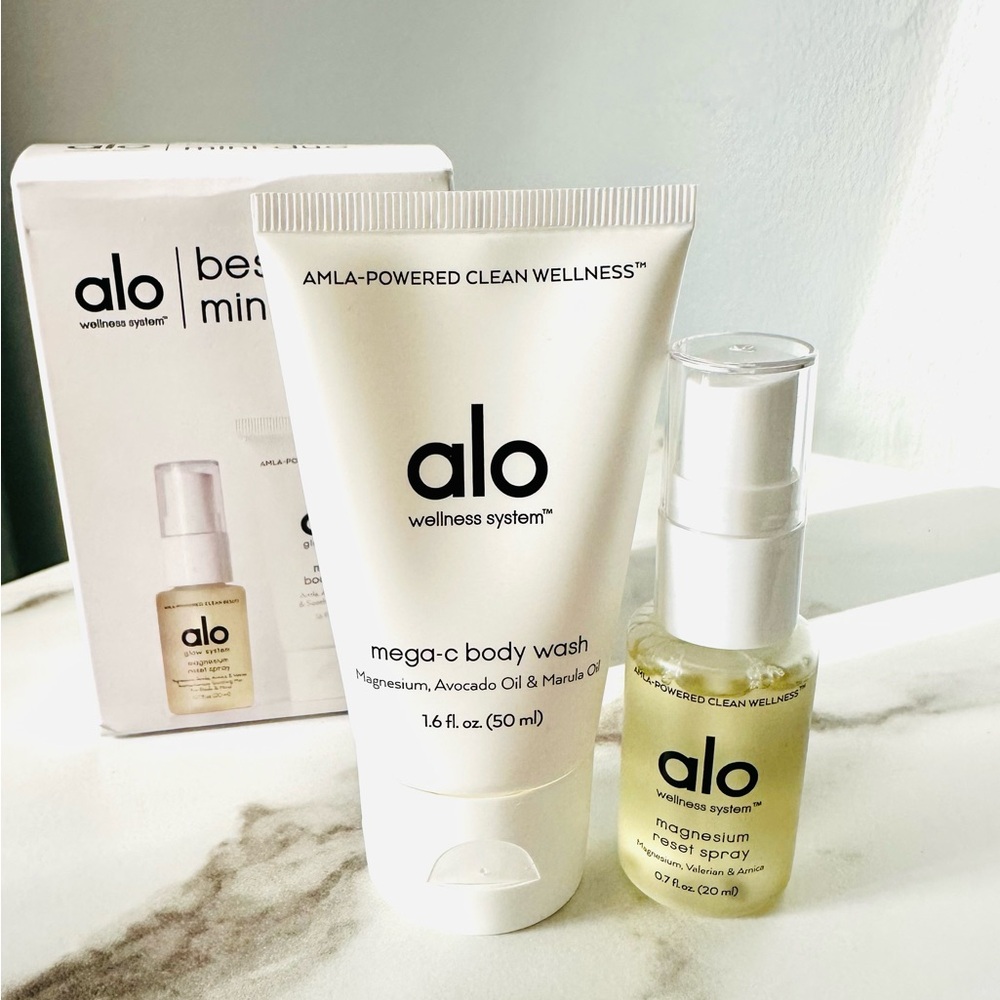 Alo Mega-C Body Wash and Magnesium Reset Spray Set MINI